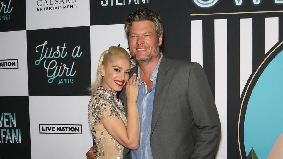 Gwen Stefani con Blake Shelton en 2018