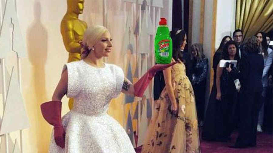 Lady Gaga meme, Oscars 2015.