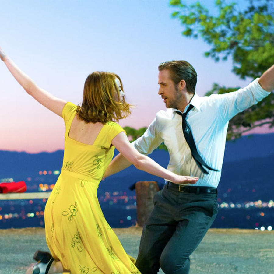Emma Stone y Ryan Gosling en la película "La La Land".