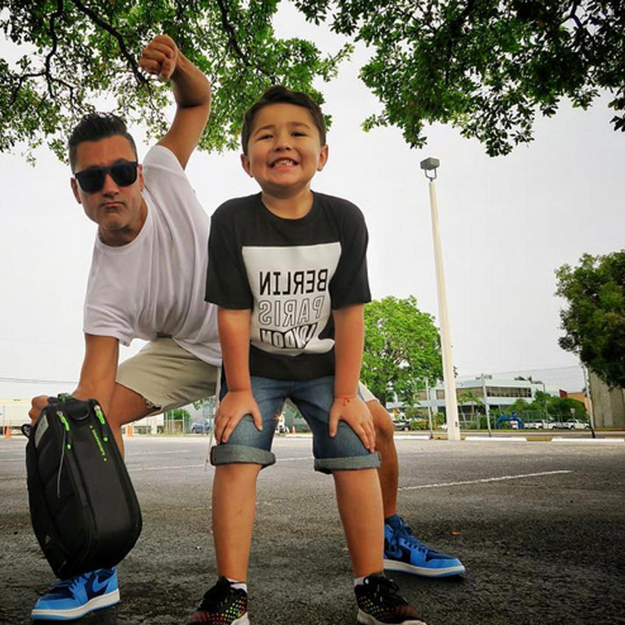 Jorge Bernal y su hijo Lucas foto de Instagram
