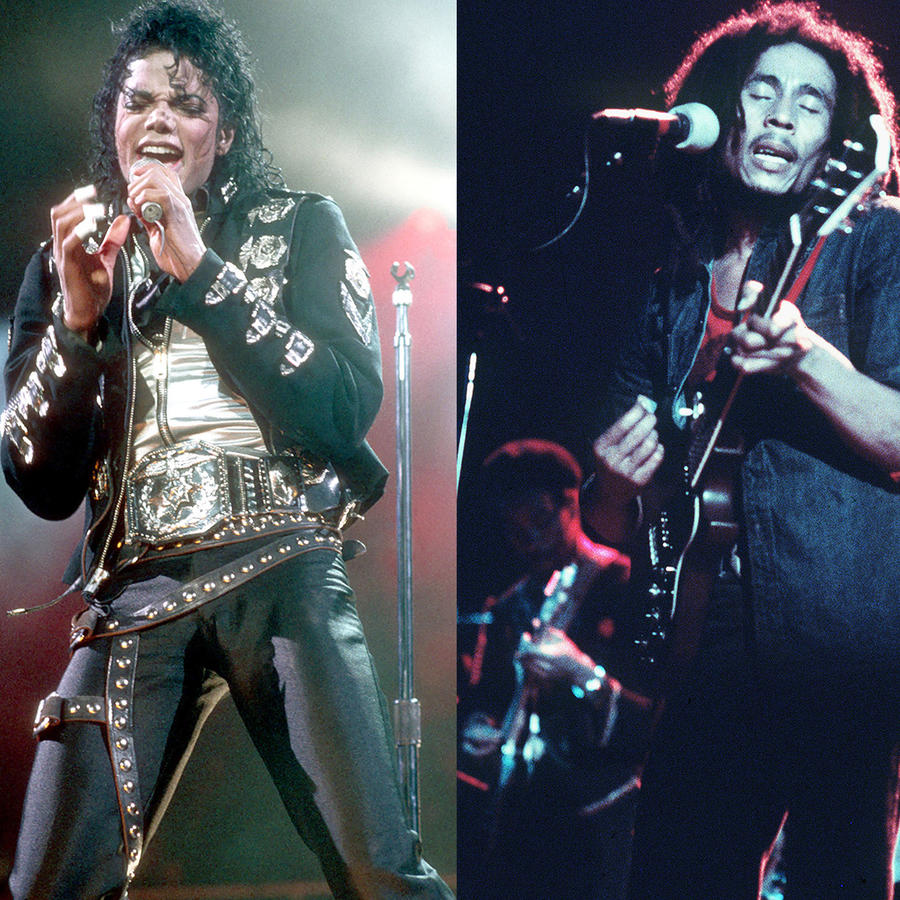 Prince, Michael Jackson y Bob Marley