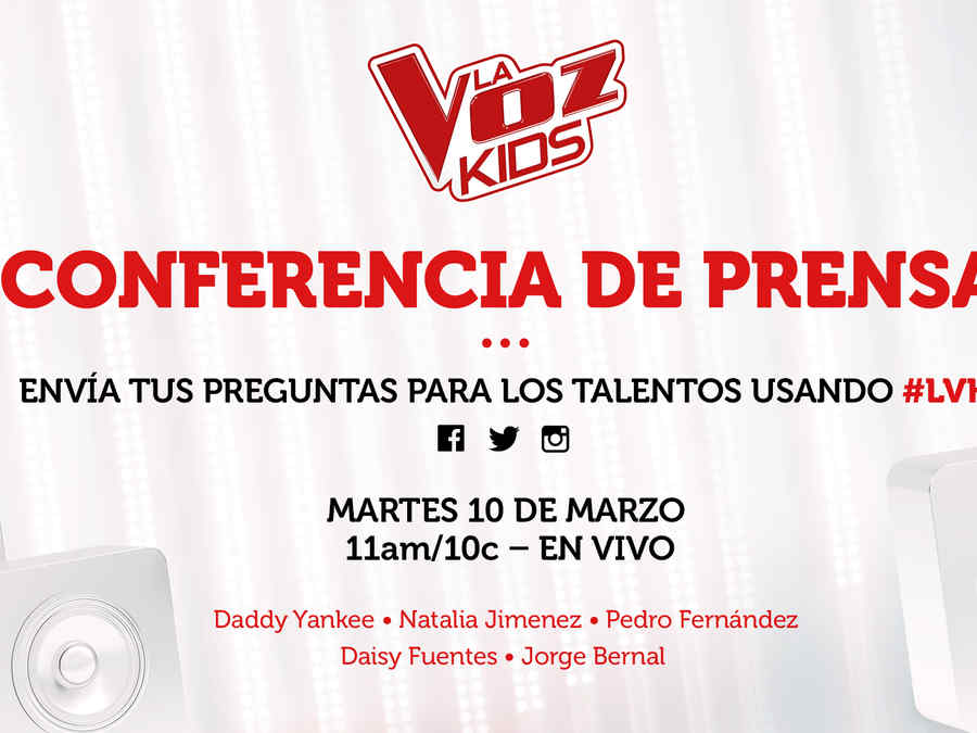 Conferencia De Prensa La Voz Kids