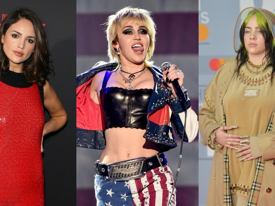Eiza González, Miley Cyrus y Billie Eilish