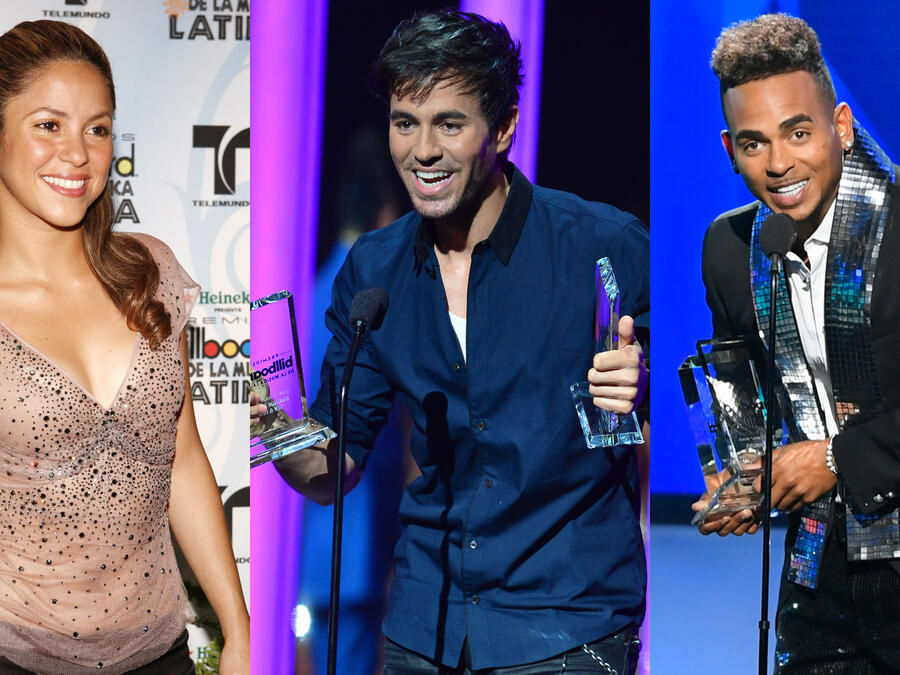 Shakira, Enrique Iglesias y Ozuna en los Premios Billboard de la Música Latina