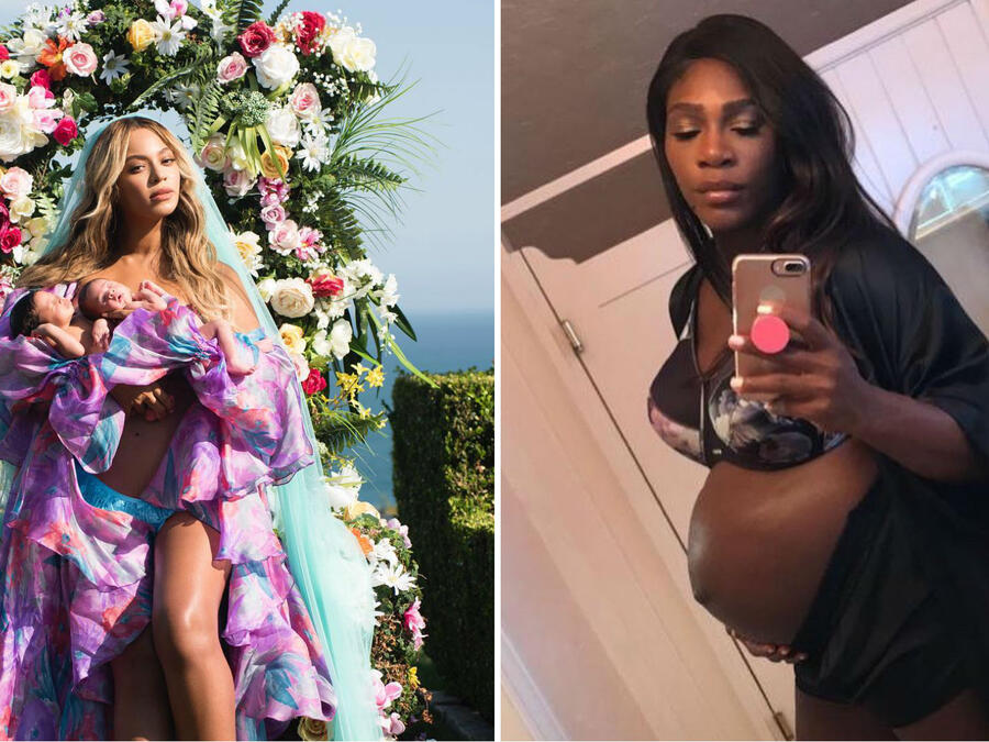 Beyoncé y Serena Williams embarazos prematuros