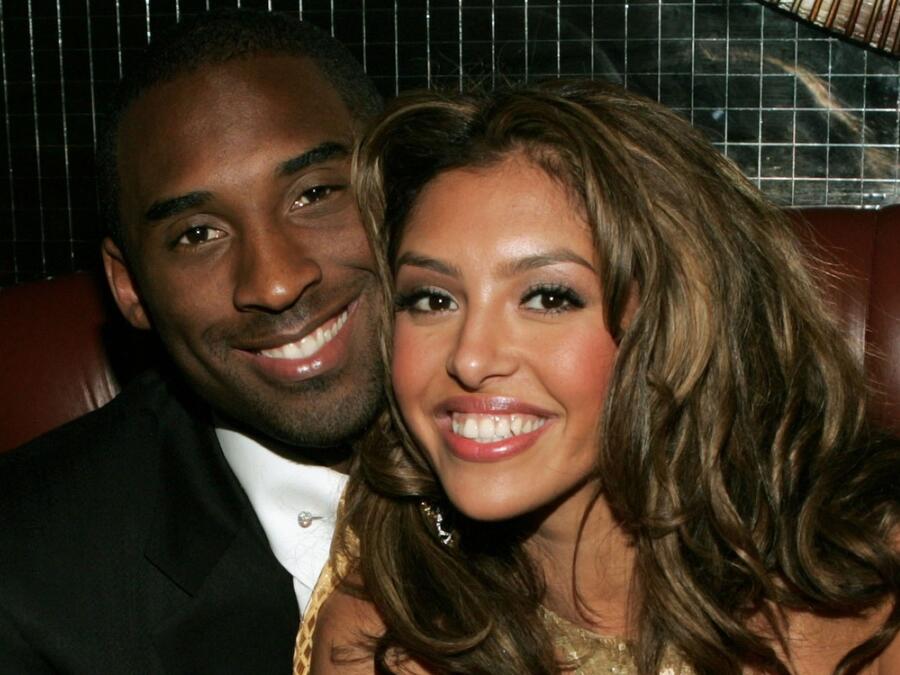 Kobe Bryant y Vanessa Bryant en la fiesta de los World Music Awards 2004.