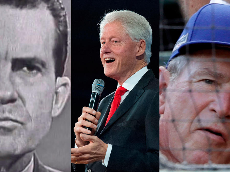 Richard Nixon, Bill Clinton, George W Bush