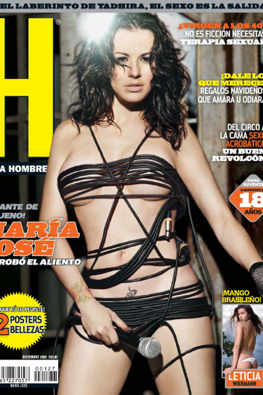 María José ex integrante del grupo Kabah posa desnuda para la revista H