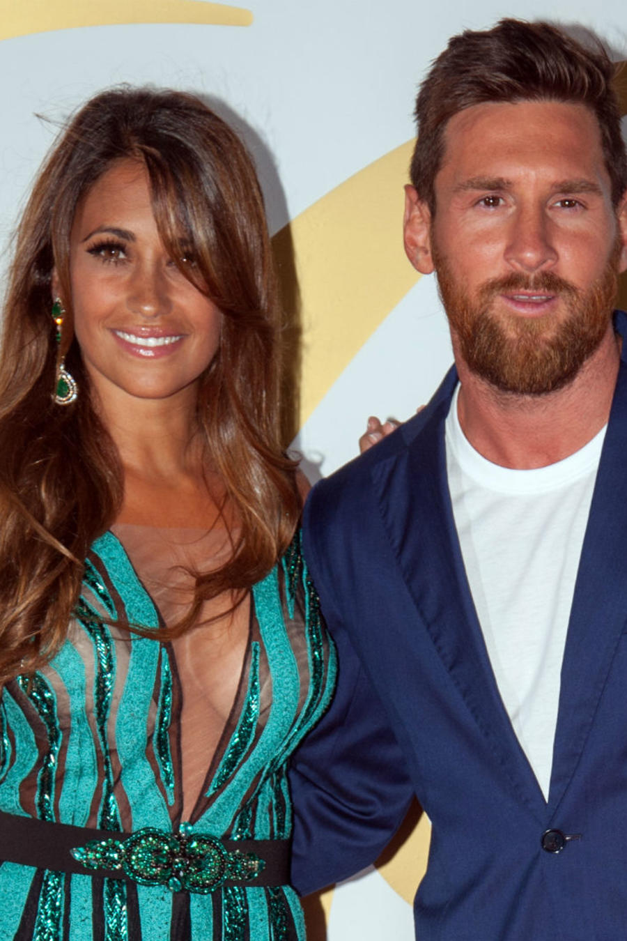 Messi con su esposa
