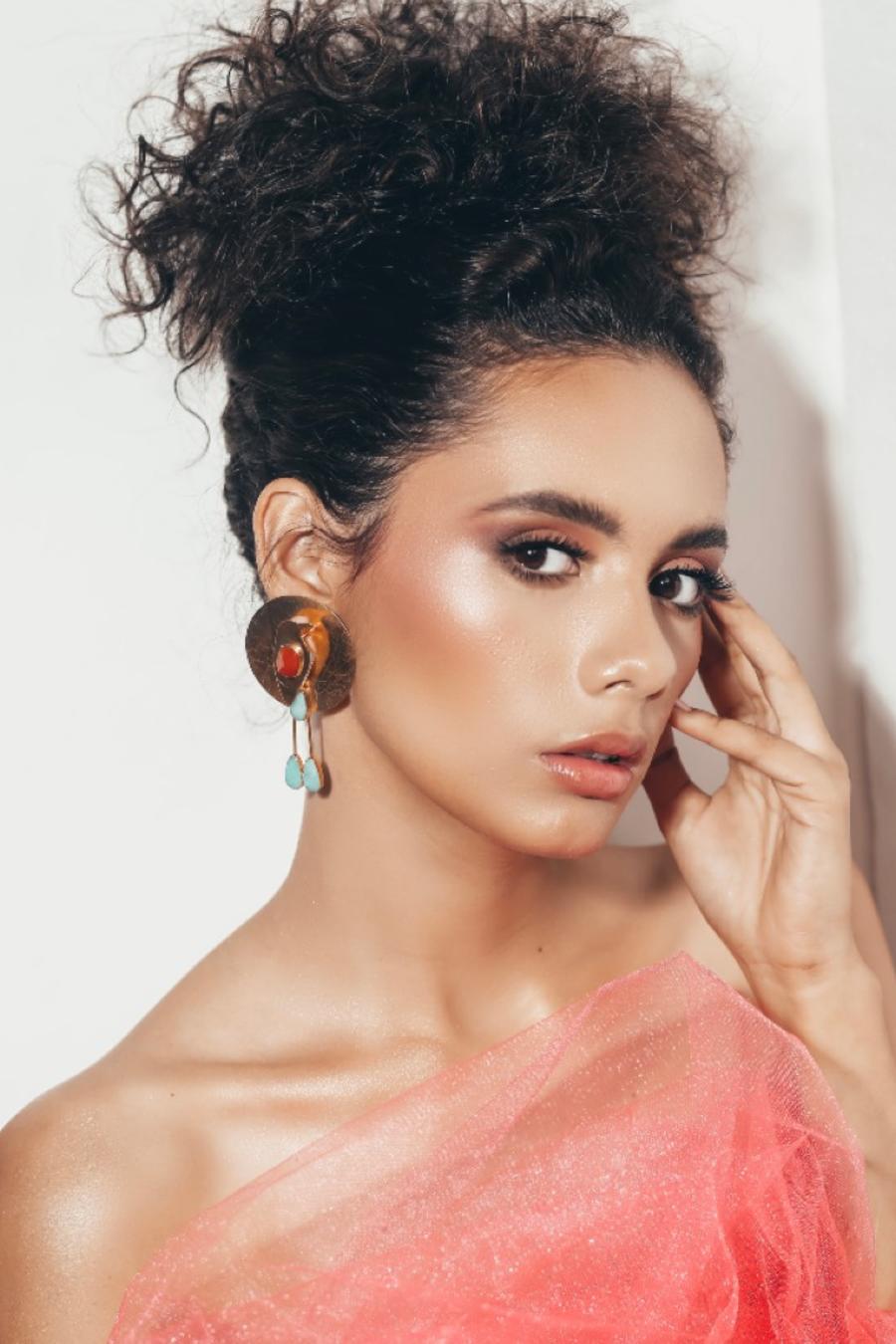 Inés López, Miss Nicaragua 2019, posando, Miss Universo 2019