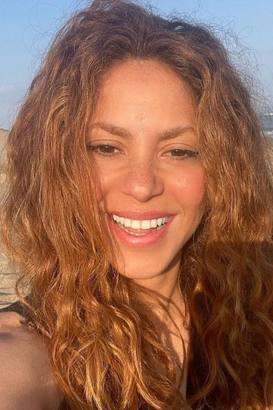 Shakira en la playa