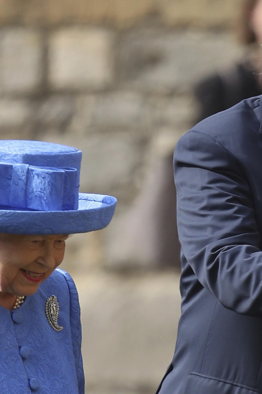 Isabel II y Trump, el pasado viernes en el castillo de Windsor. 