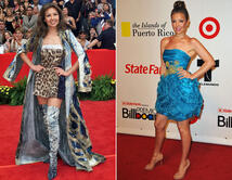 De 2001 (izq.) a 2010 (der.), la diva mexicana mantuvo intacta su belleza.