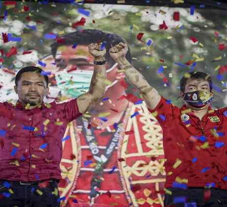El icono del boxeo y senador filipino Manny Pacquiao dice que se presentará a las elecciones presidenciales de 2022. 